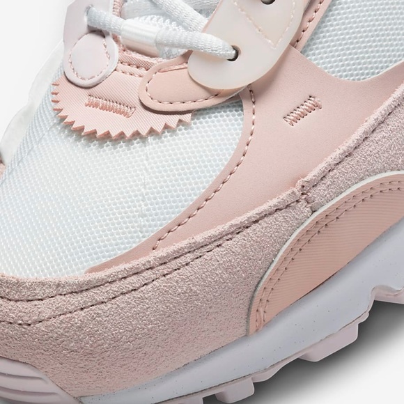 Nike Air Max 90 Futura Sneakers {Summit White/Barely Rose} 7.5 - Picture 5 of 14